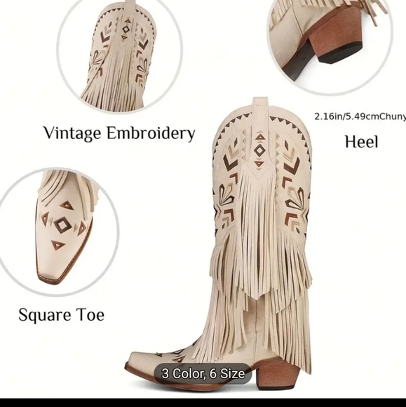 NWT Women's Western Cowgirl Boots - Picture 5 of 5